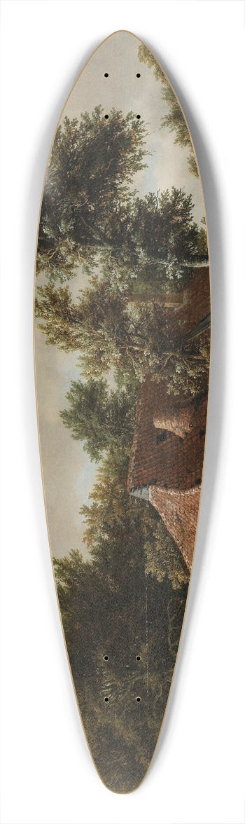Meindert Hobbema - A Watermill 39.3 inch art pintail longboard deck