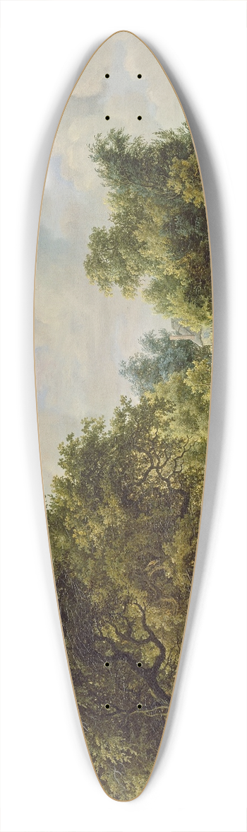 Meindert Hobbema - A Wooded Landscape 39.3 inch art pintail longboard deck