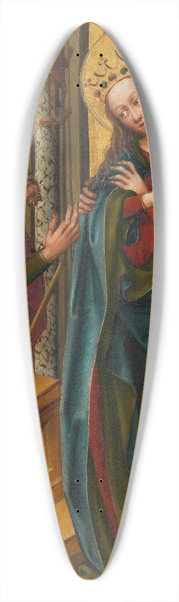 Meister des Friedrichsaltars - Disputation der heiligen Katharina 39.3 inch art pintail longboard deck