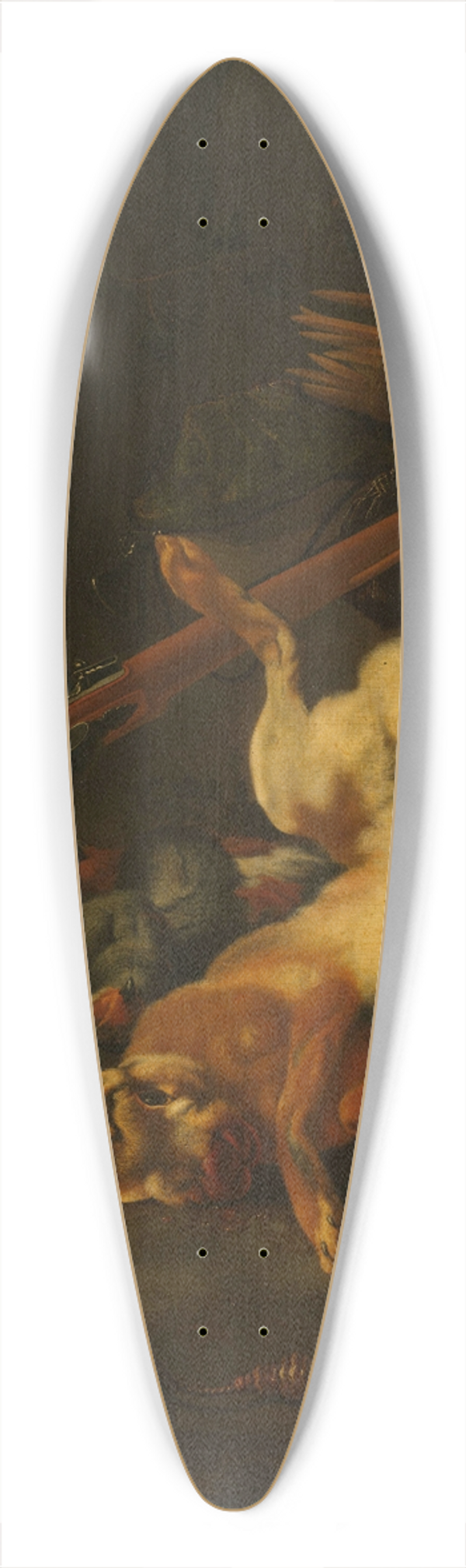 Melchior d'Hondecoeter - A Hunters Bag, with Dead Hare 39.3 inch art pintail longboard deck