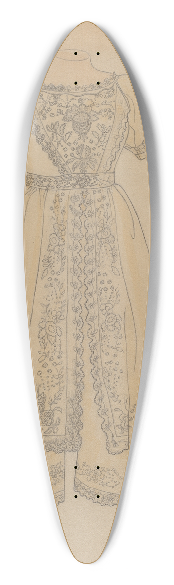 Melita Hofmann - Childs Dress 39.3 inch art pintail longboard deck