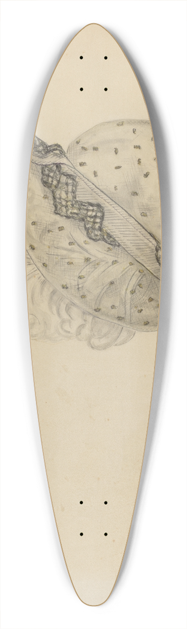 Melita Hofmann - Empire Bonnet 39.3 inch art pintail longboard deck