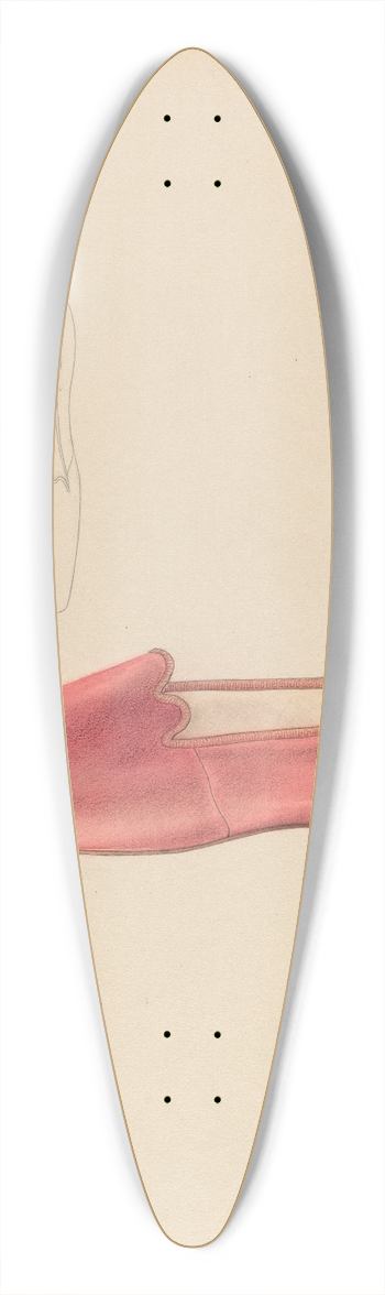 Melita Hofmann - Womans Slipper 39.3 inch art pintail longboard deck