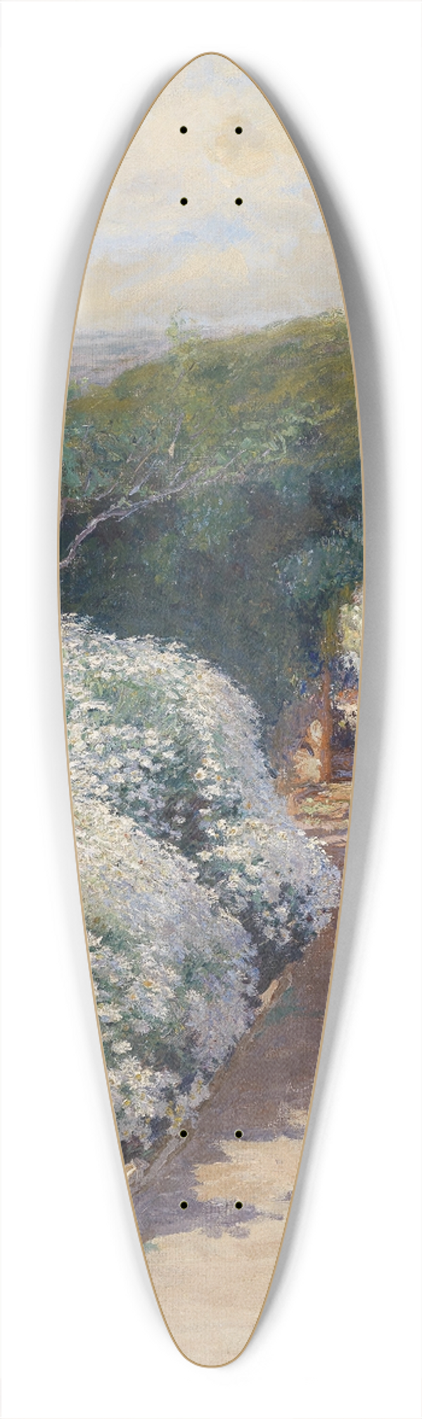 Menci Clement Crni - Blhender Klostergarten 39.3 inch art pintail longboard deck