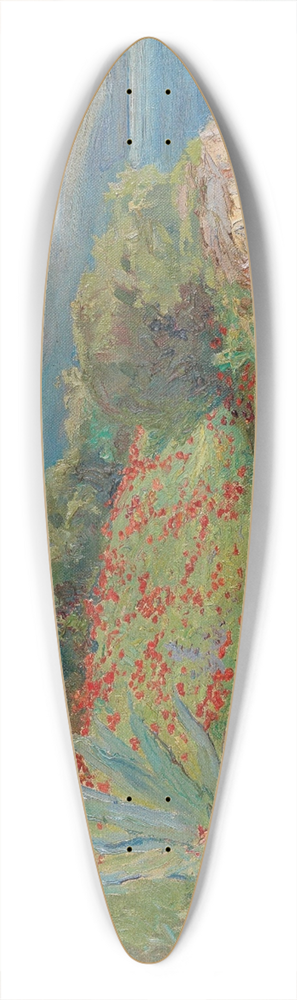 Menci Clement Crni - Spring Day on the Coast 39.3 inch art pintail longboard deck