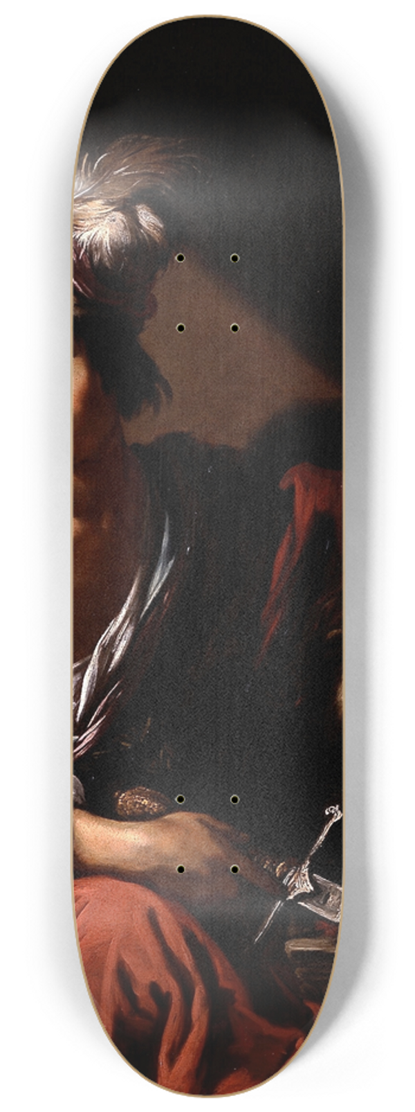 Claude Vignon - David with the Head of Goliath 8.25 inch art skate deck
