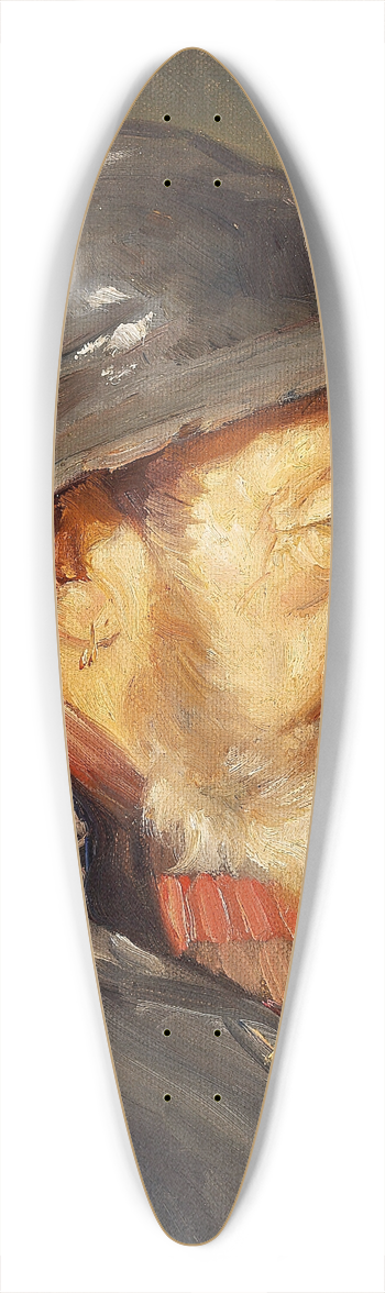 Michael Ancher - Fiskeren Ole Svendsen set i profil med sydvest 39.3 inch art pintail longboard deck