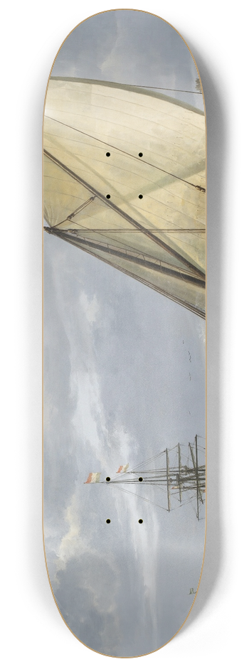 Aelbert Cuyp - Shipping on the Maas, Dordrecht 8.25 inch art skate deck