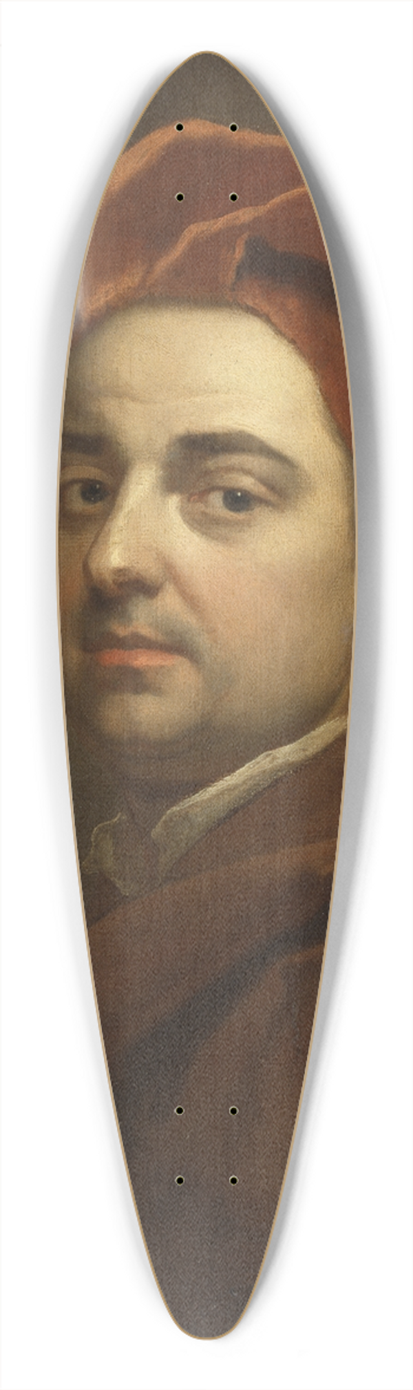 Michael Dahl - Self-portrait 39.3 inch art pintail longboard deck