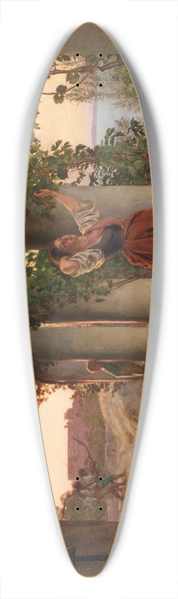 Michael George Brennan - A Vine Pergola at Capri 39.3 inch art pintail longboard deck