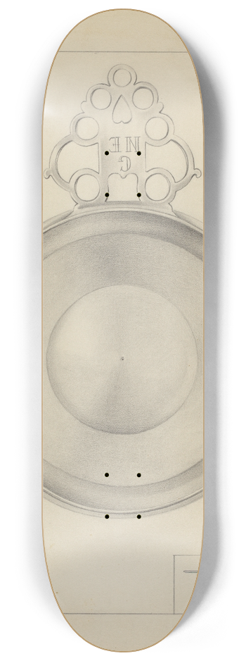 Clayton Braun - Silver Porringer 8.25 inch art skate deck