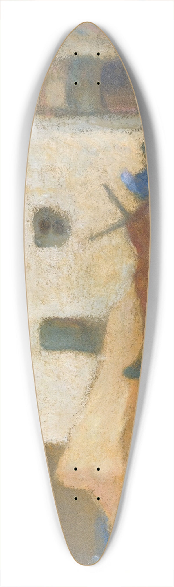 Michalis Oikonomou - The House That He Dreams Of (Hydra) 39.3 inch art pintail longboard deck