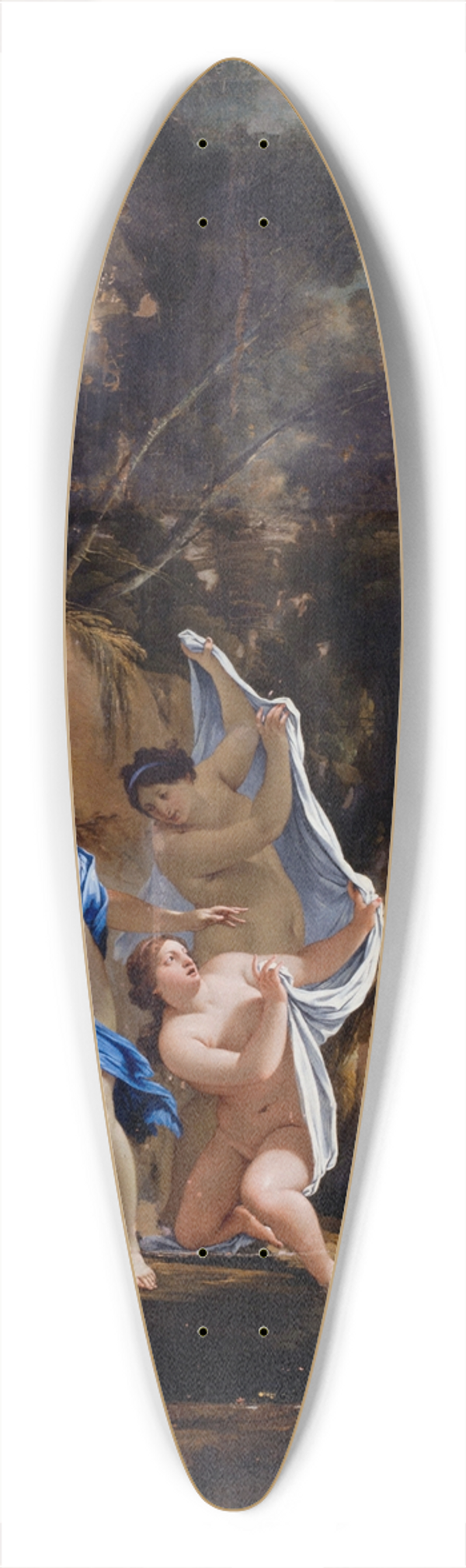 Michel Dorigny - Diane et Acton 39.3 inch art pintail longboard deck