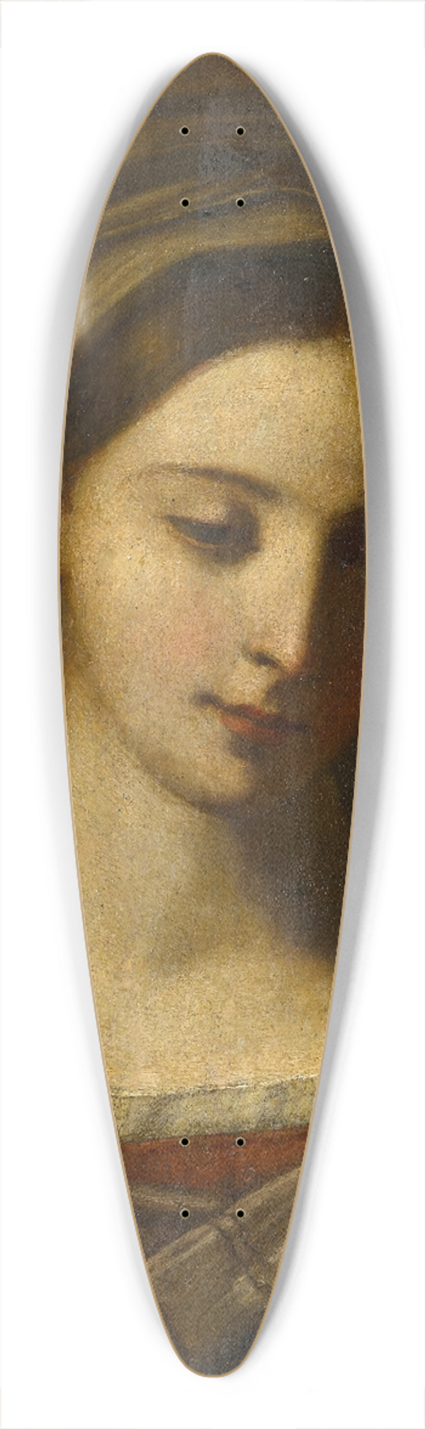 Michele Desubleo - Praying Madonna 39.3 inch art pintail longboard deck
