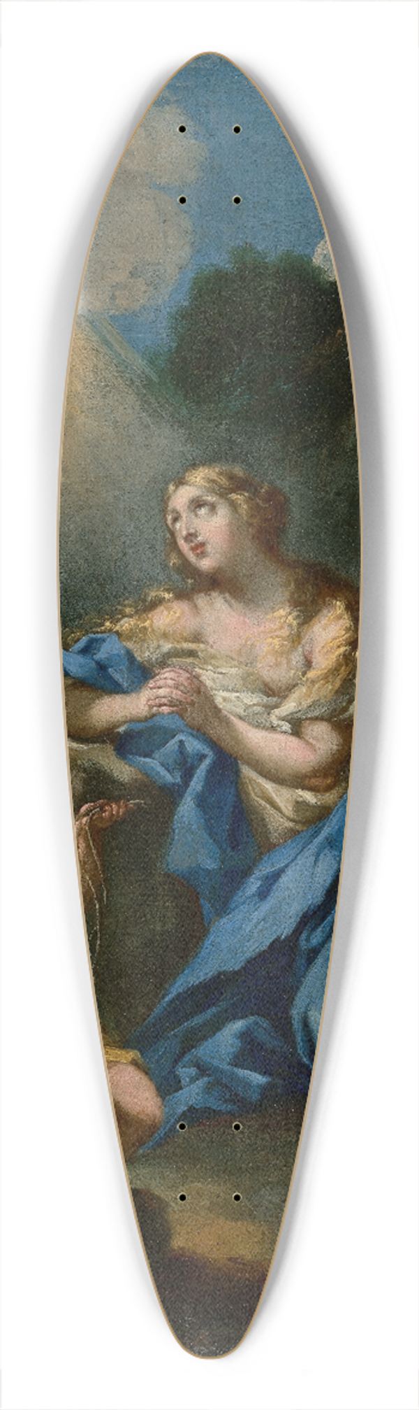 Michele Rocca - Penitent Magdalene 39.3 inch art pintail longboard deck