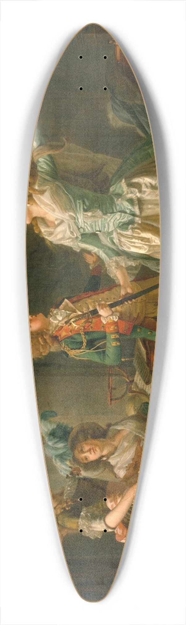 Michel Garnier - Le Dpart du dragon 39.3 inch art pintail longboard deck