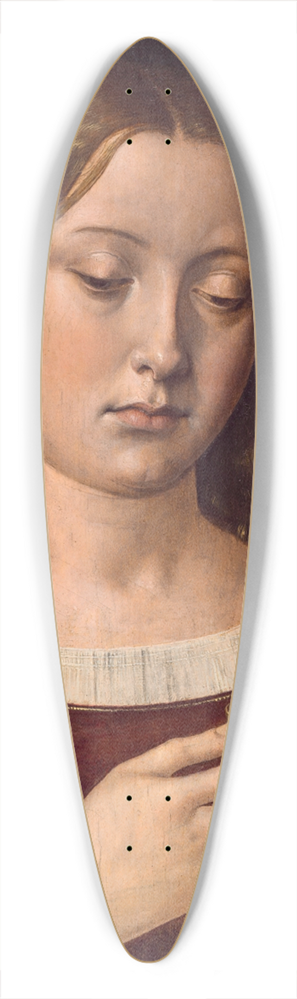 Michel Sittow - Catherine Of Aragon As The Magdalene 39.3 inch art pintail longboard deck