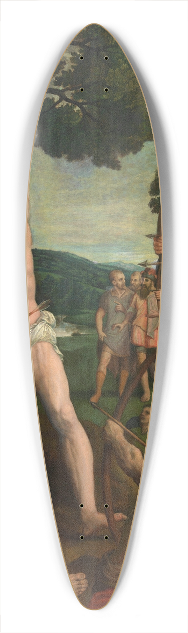 Michiel Coxie - Martyrdom of Saint Sebastian 39.3 inch art pintail longboard deck