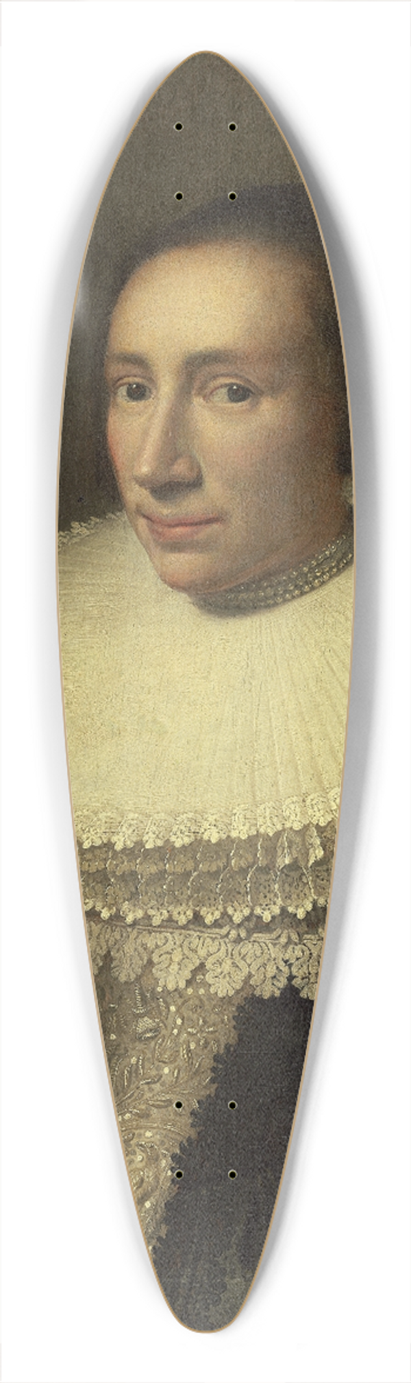 Michiel Jansz. Van Mierevelt - Portrait of a Lady with a Ruff 39.3 inch art pintail longboard deck