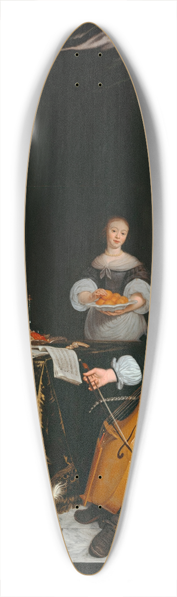 Michiel Van Musscher - The Sinfonia (Family Portrait) 39.3 inch art pintail longboard deck