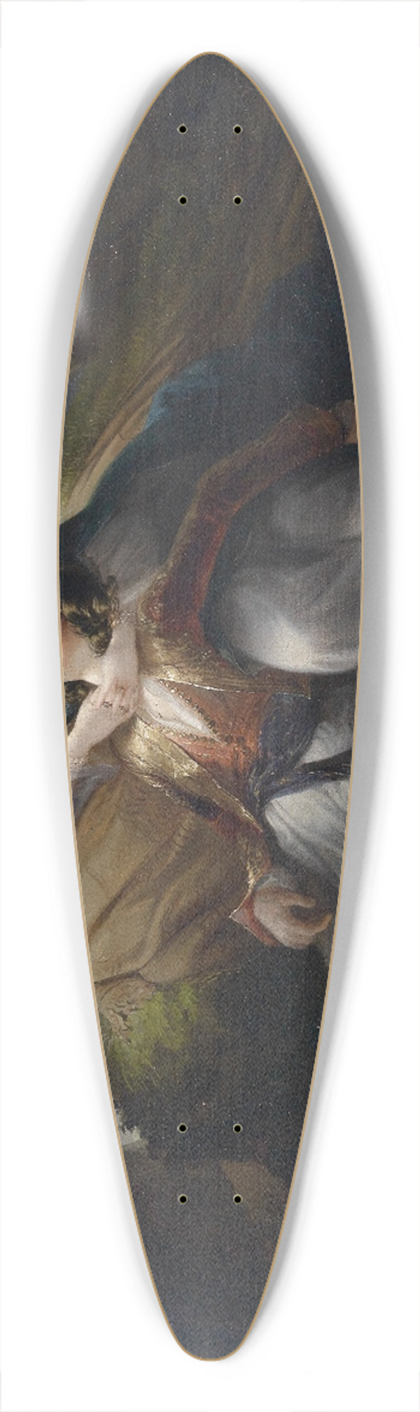 Mihael Stroj - Angelika und Medor 39.3 inch art pintail longboard deck