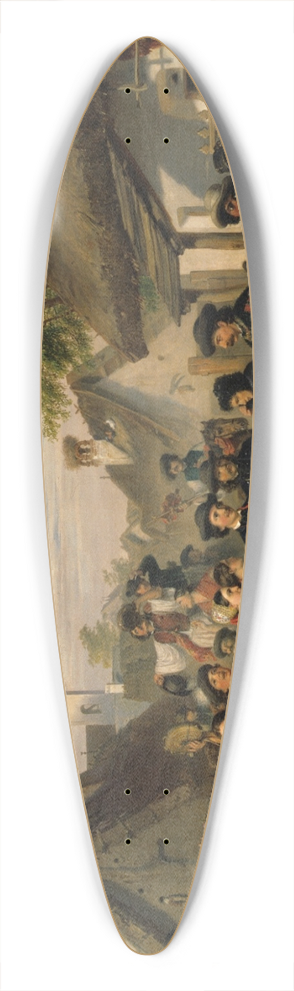 Mikls Barabs - The Arrival of the Bride 39.3 inch art pintail longboard deck