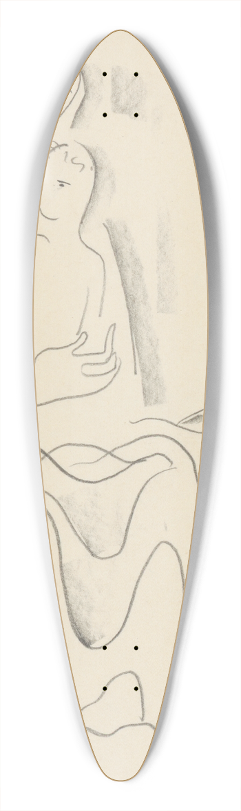 Mikul Galanda - Motherhood 39.3 inch art pintail longboard deck