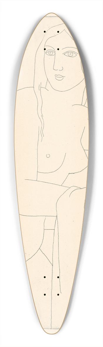 Mikul Galanda - Nude 39.3 inch art pintail longboard deck