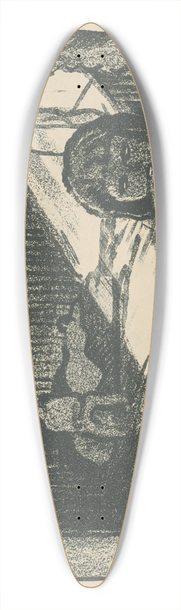 Mikul Galanda - One bedroom apartment 39.3 inch art pintail longboard deck
