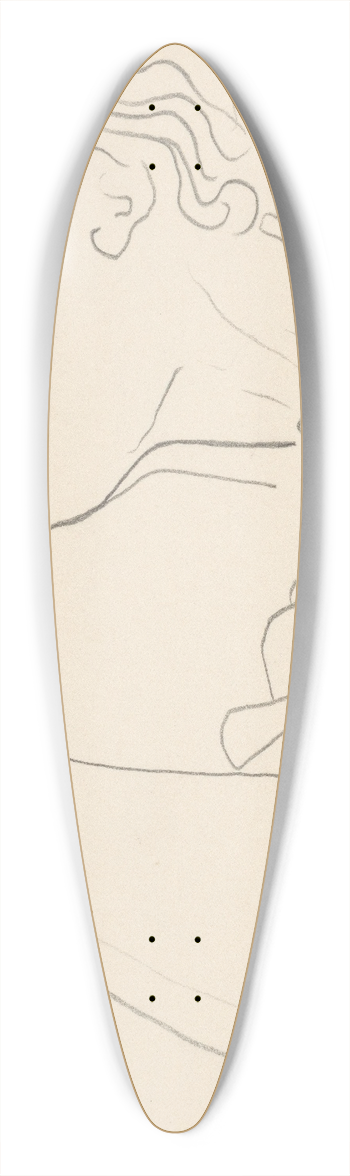 Mikul Galanda - Sketchbook 39.3 inch art pintail longboard deck