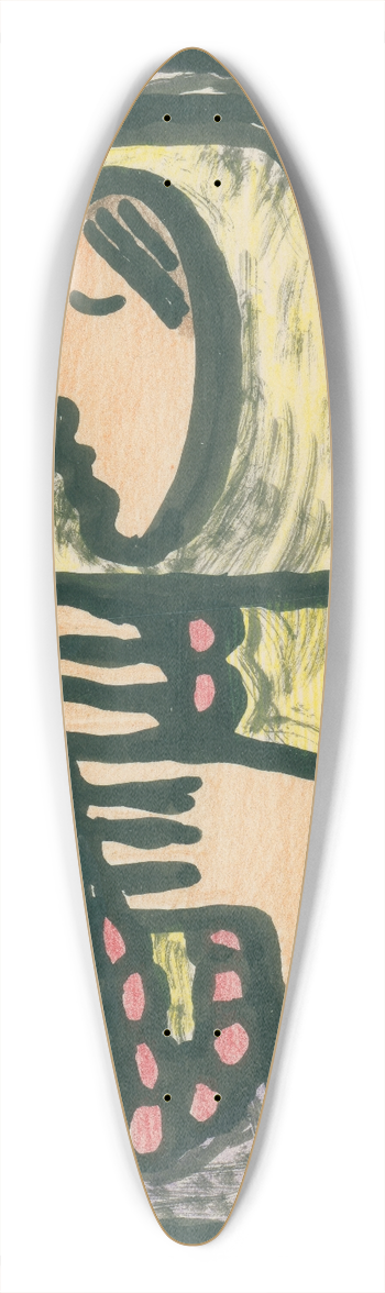 Mikul Galanda - Woman with a Rosary 39.3 inch art pintail longboard deck