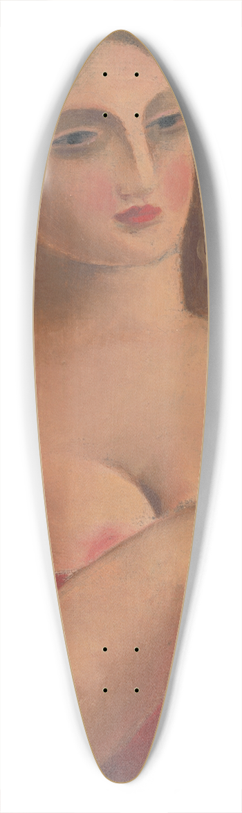 Mikul Galanda - Woman With Bellflowers 39.3 inch art pintail longboard deck