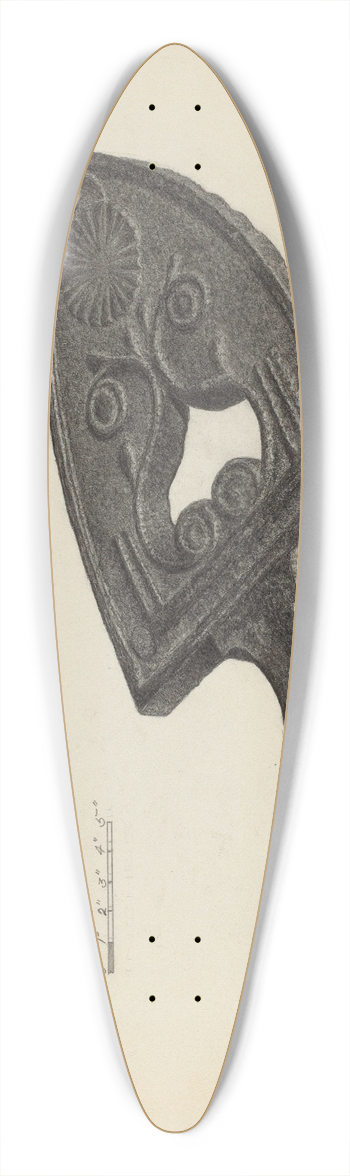 Mildred Ford - Flat Iron Holder 39.3 inch art pintail longboard deck