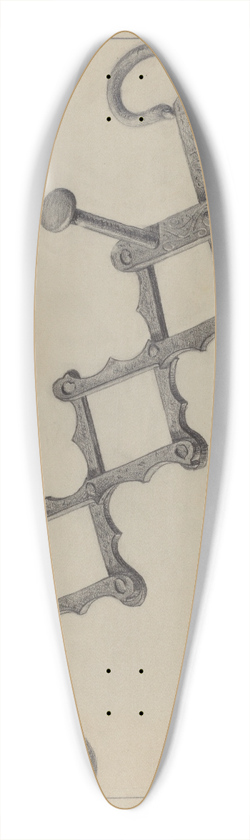 Mildred Ford - Tongs 39.3 inch art pintail longboard deck