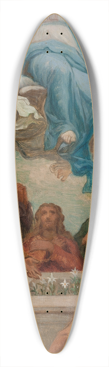 mile Bin - LAssomption de la Vierge 39.3 inch art pintail longboard deck