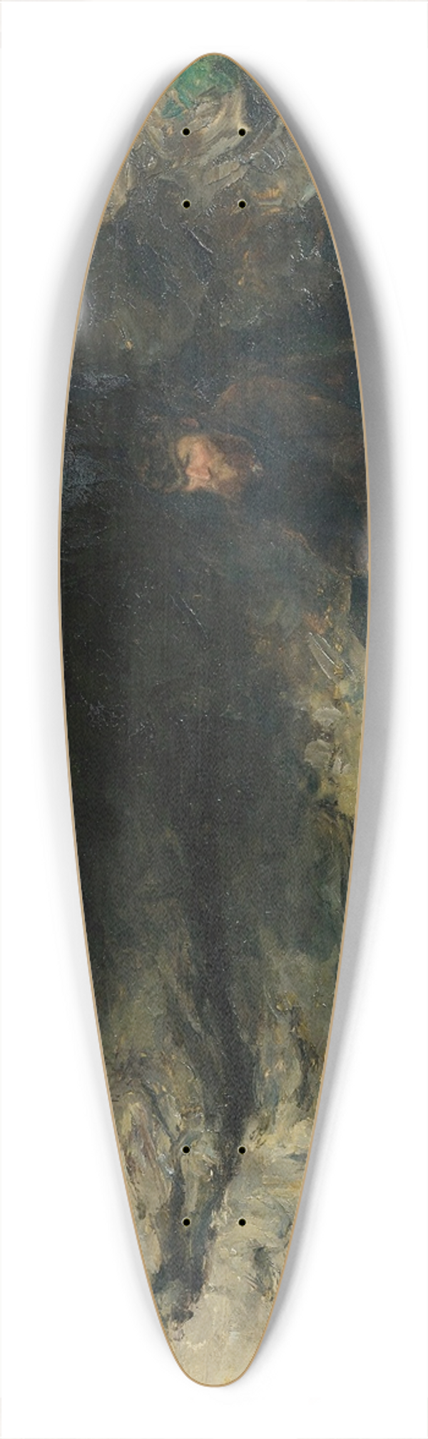 mile Friant - The Tramp 39.3 inch art pintail longboard deck
