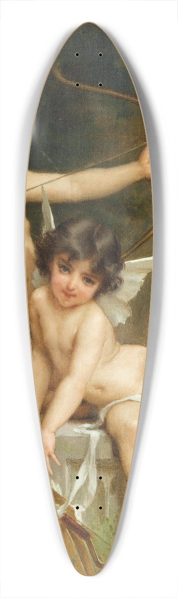 mile Munier - Deux Amours 39.3 inch art pintail longboard deck