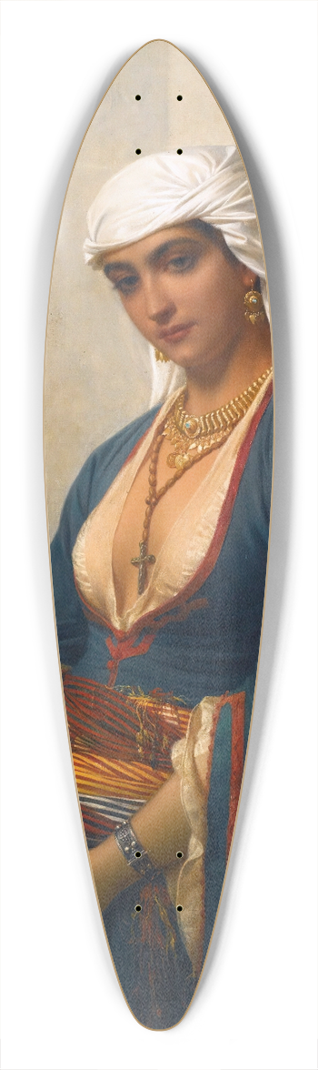 mile Vernet-Lecomte - La fidle 39.3 inch art pintail longboard deck