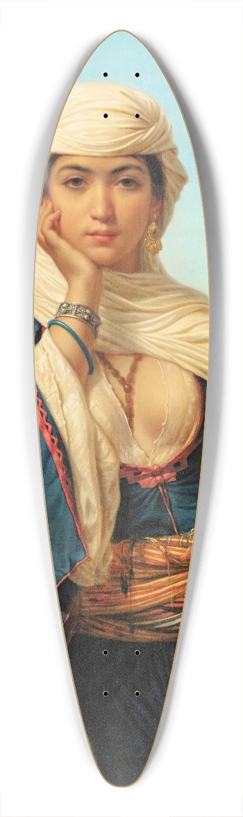 mile Vernet-Lecomte - Rebecca At The Well 39.3 inch art pintail longboard deck
