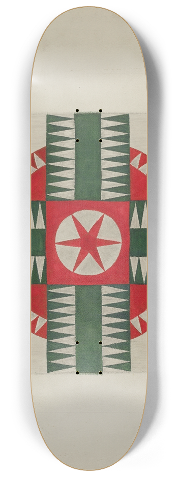 Clyde L. Cheney - Quilt 8.25 inch art skate deck