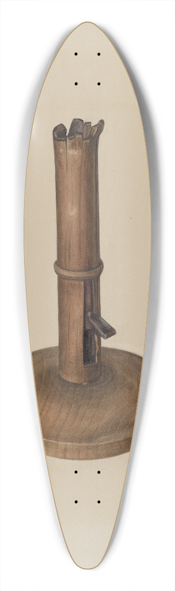 Mina Lowry - Cherry Candlestick 39.3 inch art pintail longboard deck