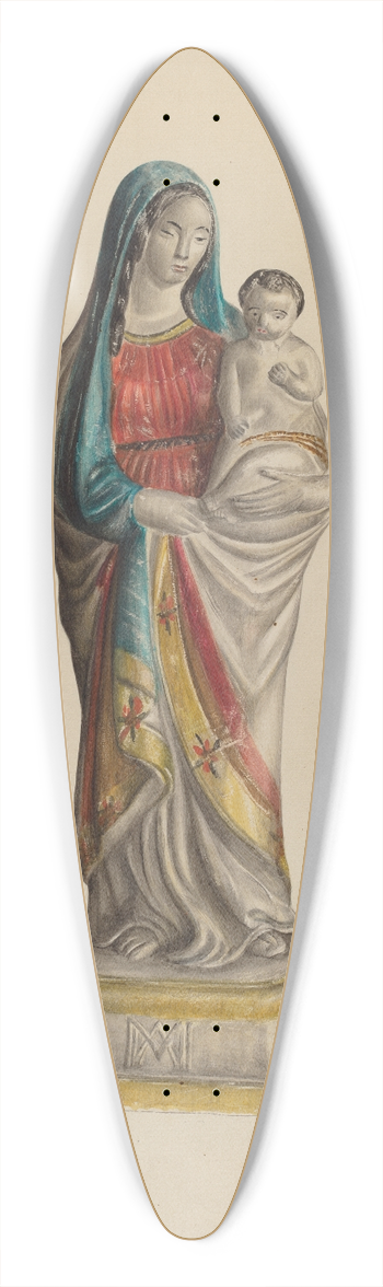 Mina Lowry - Madonna and Child 39.3 inch art pintail longboard deck