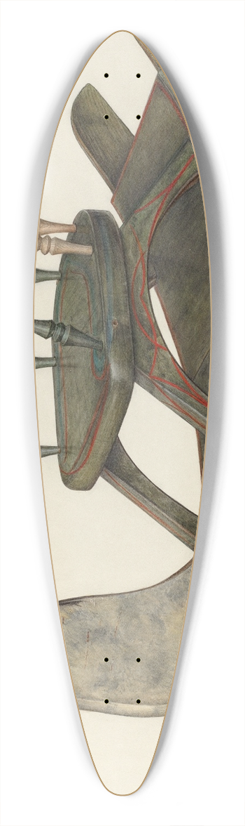 Mina Lowry - Rocking Horse 39.3 inch art pintail longboard deck