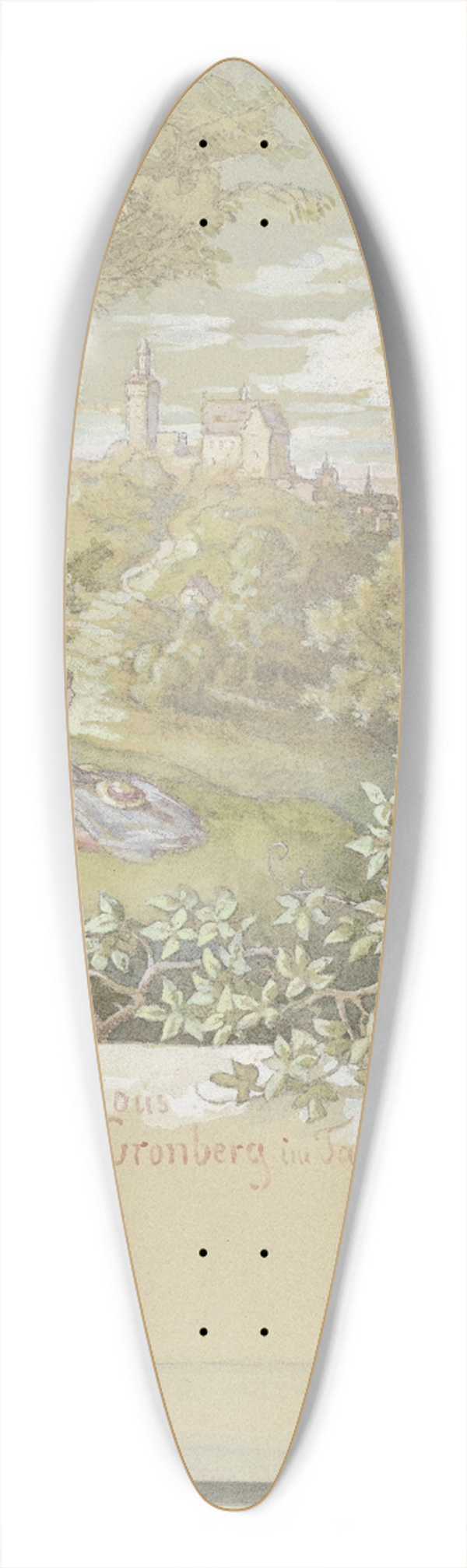Minna Roberth - Gru aus Kronberg im Taunus 39.3 inch art pintail longboard deck