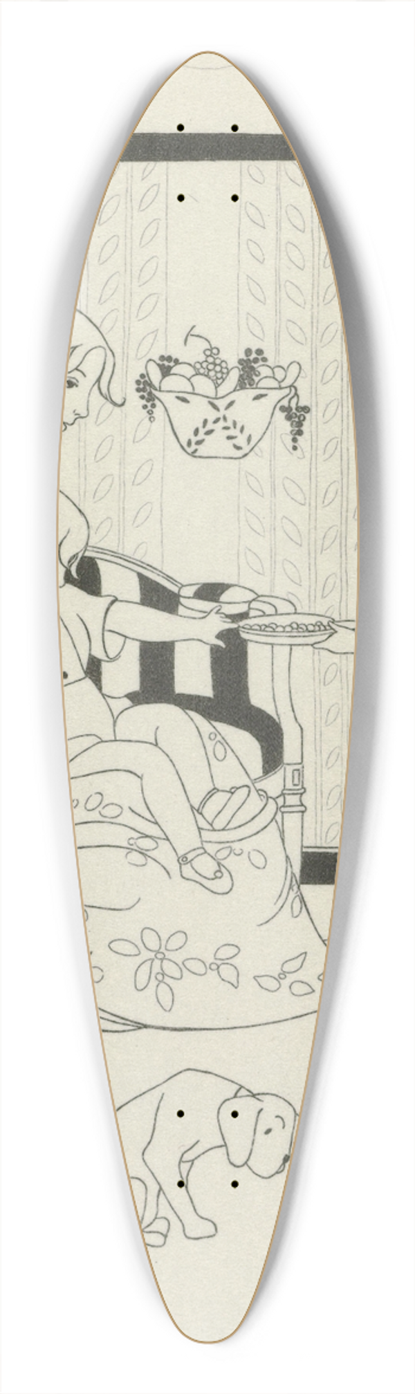 Monogrammist MFN - Journal des Dames et des Modes, Costumes Parisiens, 1914, No. 137 39.3 inch art pintail longboard deck