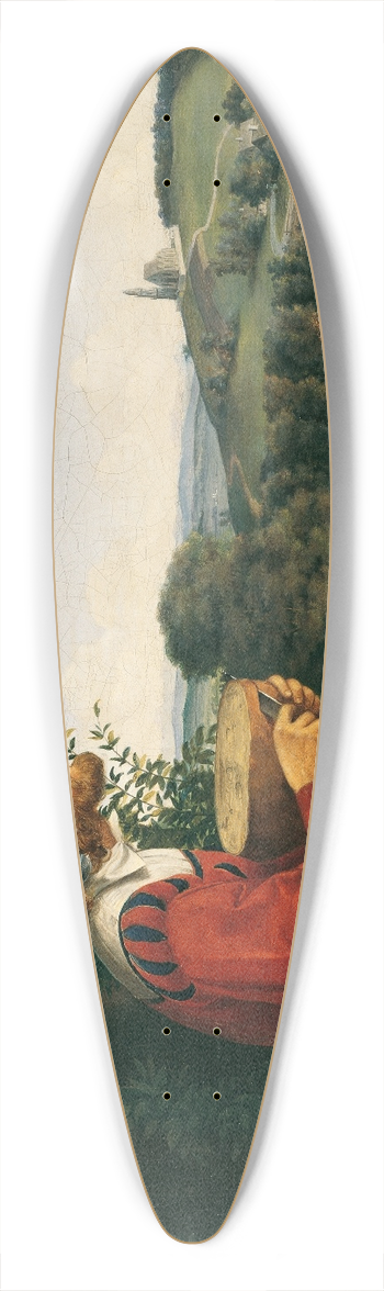 Moritz von Schwind - Der Brotschneider 39.3 inch art pintail longboard deck