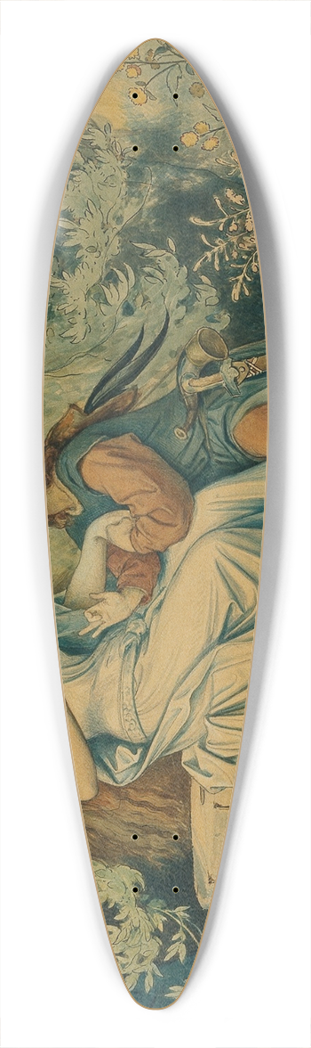 Moritz von Schwind - Die schne Melusine; II. Am Waldbrunnen 39.3 inch art pintail longboard deck