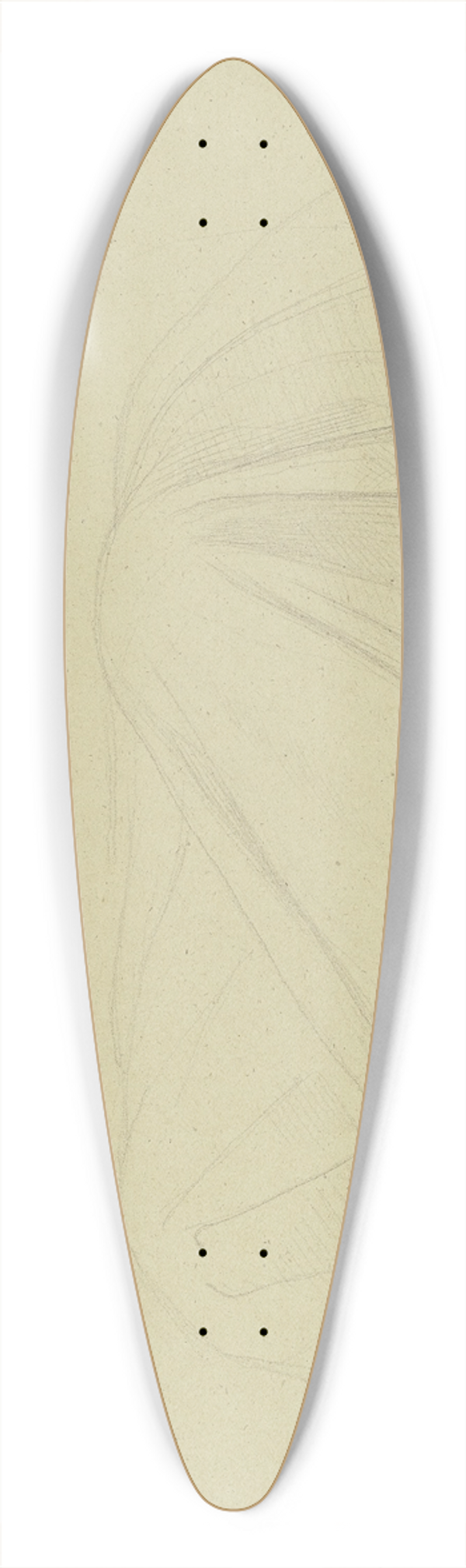 Moritz von Schwind - Gewandpartie der Stadt Worms im Rheinbild, die erste sitzende Figur links 39.3 inch art pintail longboard deck