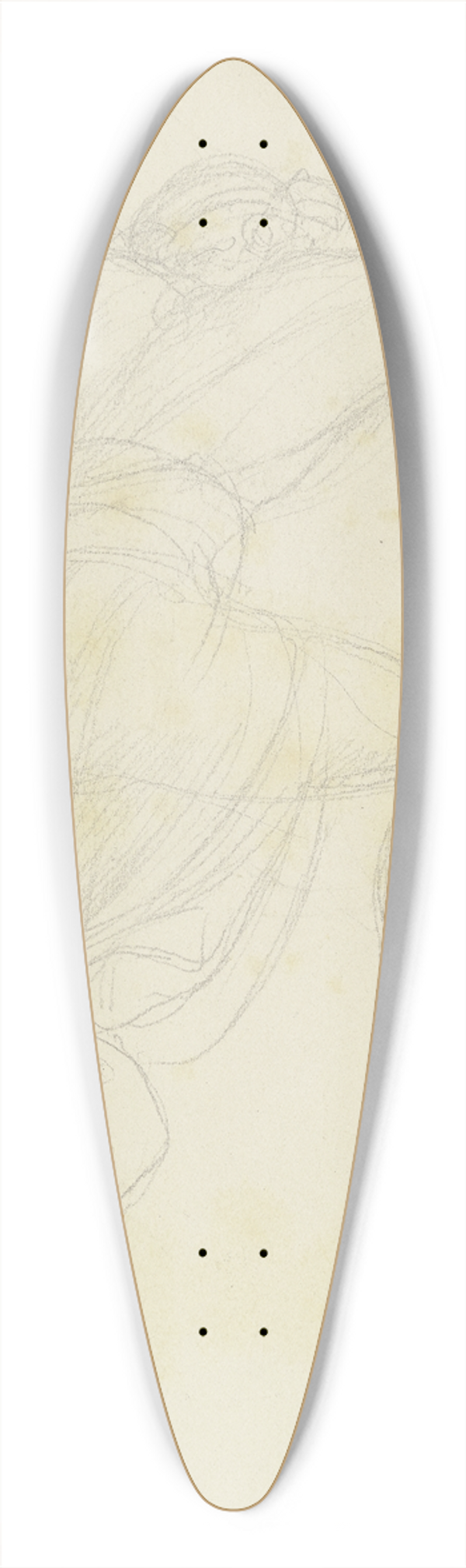 Moritz von Schwind - Kneeling man during the Sngerkrieg 39.3 inch art pintail longboard deck