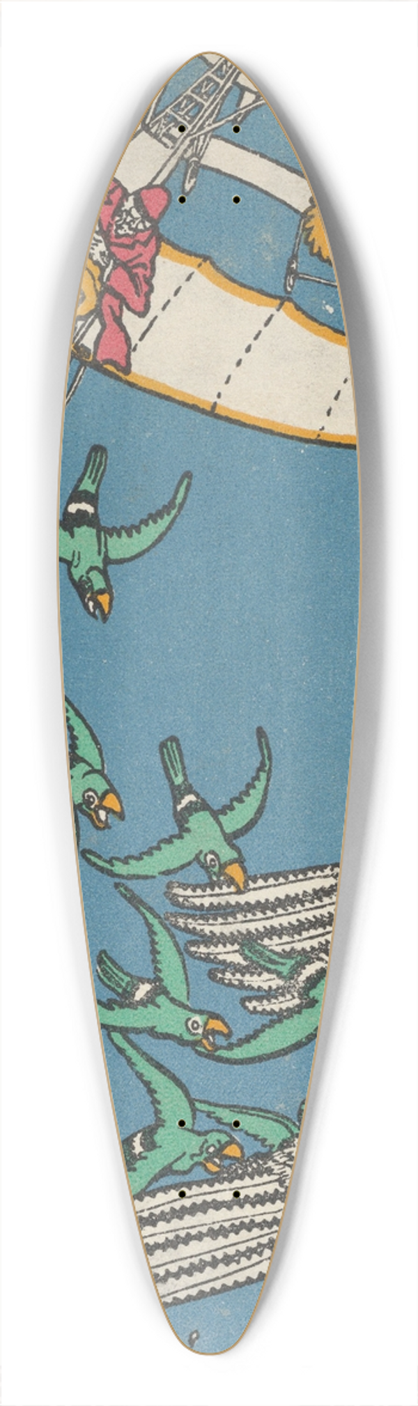 Moriz Jung - The Duke of Gramatneisss Famous Pack of Birds (Die Berhmte Vogelmeute des Herzogs von Gramatneiss) 39.3 inch art pintail longboard deck